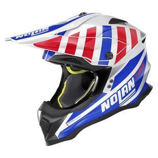 Мотошолом Nolan N53 CLIFFJUMPER White Blue Red XXS