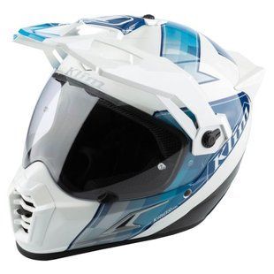 Мотошолом KLIM Krios Pro ECE/DOT LG Spectrum White - Blue
