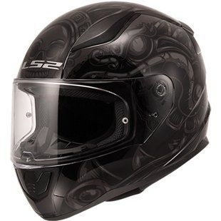 Мотошолом LS2 FF353 Rapid 2 Azteca Matt Black Gray L