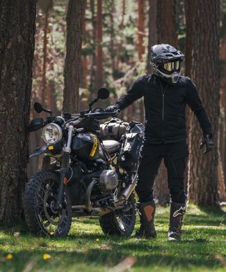 Мотоштани PandoMoto Triton WP Slim Black W32-L32
