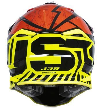 Мотошлем Just1 J39 Poseidon Fluo Yellow Red Black L
