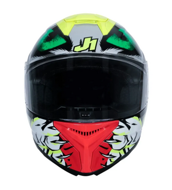 Мотошолом Just1 J-STR Demonic Red Yellow Black Gloss S