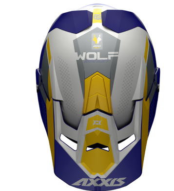 Мотошлем AXXIS WOLF Bandit C3 Matt Yellow XL