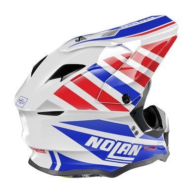 Мотошолом Nolan N53 CLIFFJUMPER White Blue Red XXS