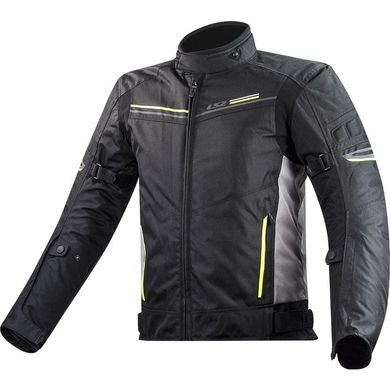 Мотокуртка LS2 Shadow Man Jacket Black Titanium Hi-Vis Yellow M