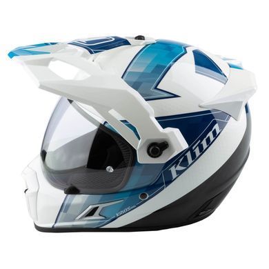 Мотошлем KLIM Krios Pro ECE/DOT LG Spectrum White - Blue