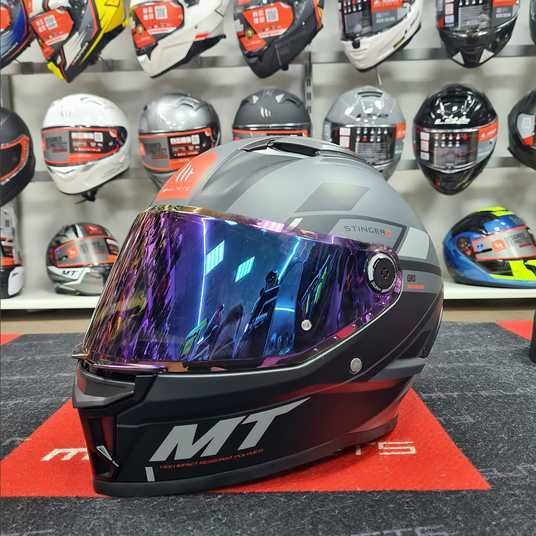 Мотошолом MT STINGER 2 Zivze C2 Matt Grey XXS купити в Києві