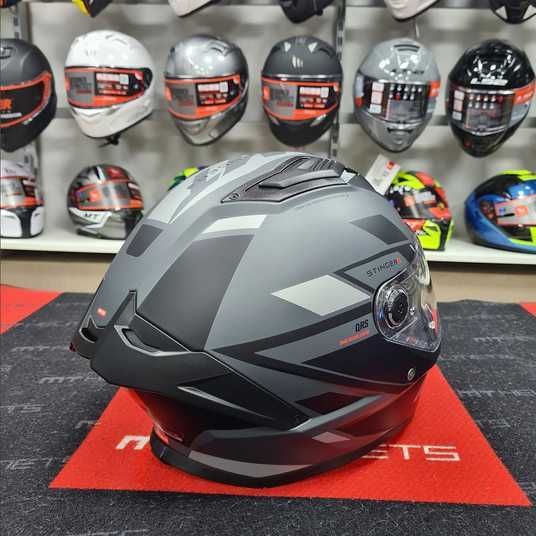 Мотошлем MT STINGER 2 Zivze C2 Matt Grey XXS - купить Мотошлем MT