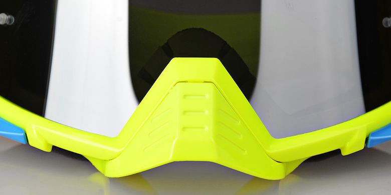 Маска кросова LAZER Goggle Race Style Yellow Fluo - Mirror Silver Lens
