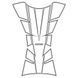 Наклейка на бак Oxford Sheer Arrow Tank Pad - Silver