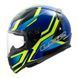 Мотошолом LS2 FF353 Rapid 2 Flitz Hi-Viz Yellow Blue XXXL