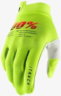 Дитячі перчатки 100% ITRACK Youth Glove Fluo Yellow YL (7)
