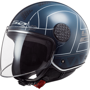 Мотошолом LS2 OF558 Sphere Lux Linus Gloss Cobalt S