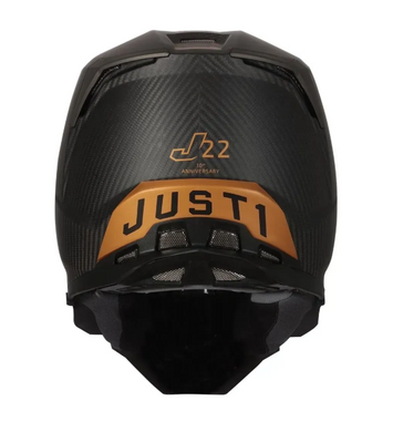 Мотошолом Just1 J22 10th Bronze Black White Carbon L