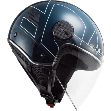 Мотошолом LS2 OF558 Sphere Lux Linus Gloss Cobalt S