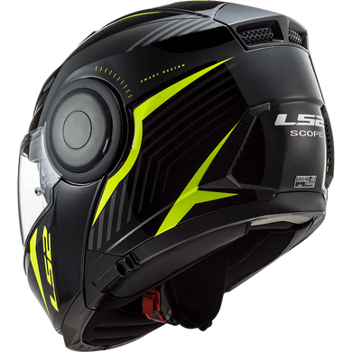 Мотошолом LS2 FF902 Scope Skid Black Hi-Vis Yellow L