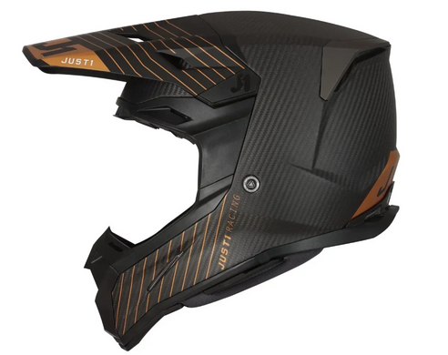 Мотошолом Just1 J22 10th Bronze Black White Carbon L