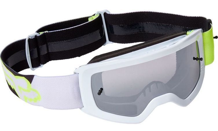 Fox Racing YTH MAIN ILLMATIK – Occhiali Da Moto Gialli Con Lente Mirror – Protezione UV E 3 Strati In Schiuma