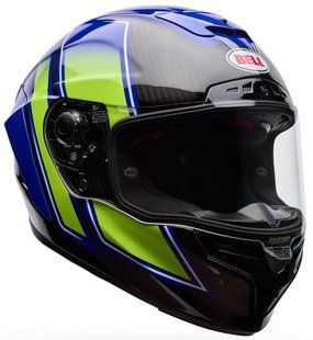 Мотошолом BELL RACESTAR DLX Flex&reg; - GRID Blue L