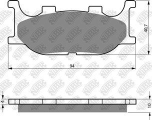 Колодки гальмівні NIBK Pm063