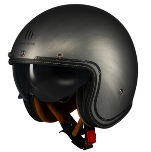 Мотошолом MT Le Mans 2 SV S SCRATCHED CHROME A2 MATT M