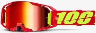 Маска кросова 100% ARMATIC Goggle Red Mirror Red Lens
