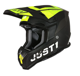 Мотошолом Just1 J22 Adrenaline Fluo Yellow Carbon Matt L