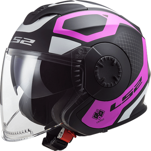 Мотошлем LS2 OF570 Verso Marker Matt Black Violet