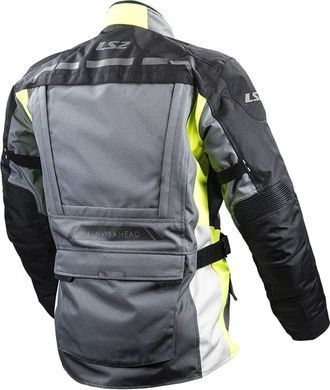Мотокуртка LS2 Lance Man Jacket Grey Black Yellow