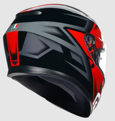 Мотошлем AGV K3 Compound Black Red ECE2206 M