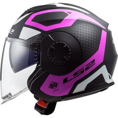 Мотошлем LS2 OF570 Verso Marker Matt Black Violet