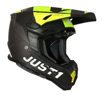 Мотошолом Just1 J22 Adrenaline Fluo Yellow Carbon Matt L