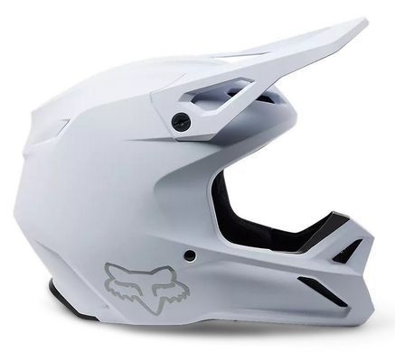 Мотошолом FOX V1 SOLID HELMET Matte White, XS