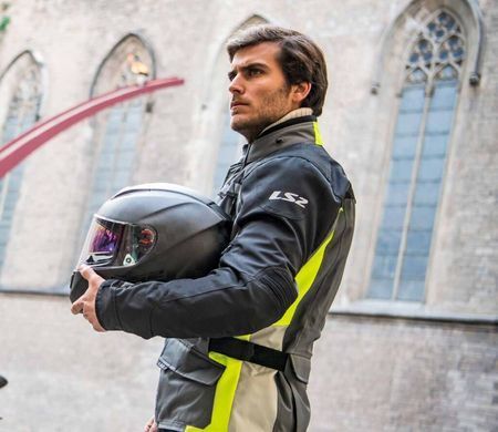 Мотокуртка LS2 Lance Man Jacket Grey Black Yellow