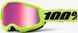Окуляри 100% STRATA 2 Neon Yellow - Mirror Pink Lens, Mirror Lens