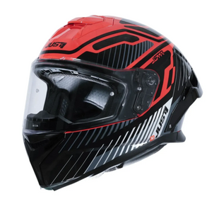 Мотошолом Just1 J-STR Tactical Silver Red Gloss S