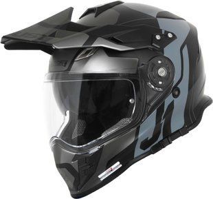 Мотошолом Just1 J34 Pro Tour Titanium/ Black M