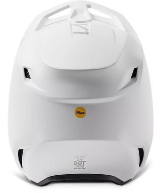 Мотошолом FOX V1 SOLID HELMET Matte White, L