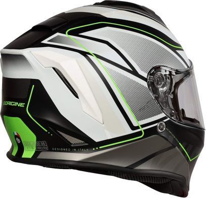 Мотошолом Origine Dinamo Galaxy White - Black - Matt L