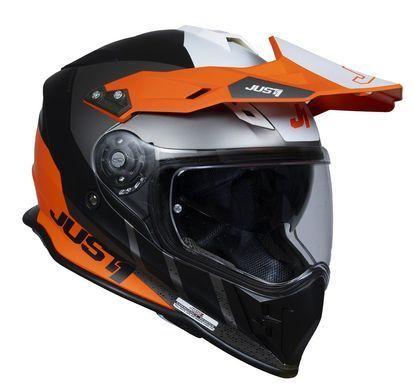 Мотошолом Just1 J34 Pro Outerspace Fluo Orange Black