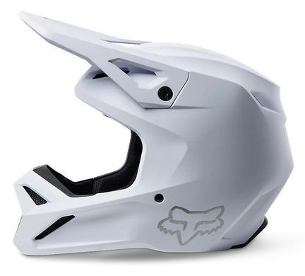 Мотошолом FOX V1 SOLID HELMET Matte White, L