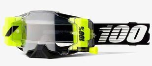 Маска кросова 100% ARMEGA FORECAST Goggle Black - Clear Lens, Roll-Off