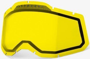 Лінза 100% RC2/AC2/ST2 Dual Vented Lens - Yellow, Dual Clear Lens