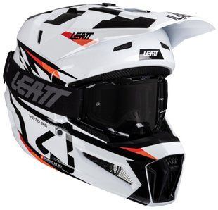 Мотошолом LEATT Moto 3.5 Helmet + Goggle White XS