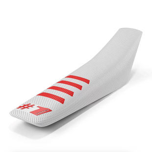 Чохол для мотосидіння Onegripper - RIBBED White/Red