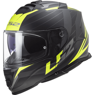 Мотошлем LS2 FF800 Storm 2 Nerve M.Black H-V Yellow L