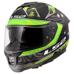 Мотошлем LS2 FF808 Stream 2 Galdam Matt Black Hi-Vis Yellow L
