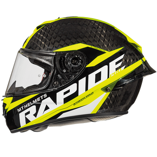 Мотошолом MT RAPIDE Pro Carbon Gloss Fluor Yellow L