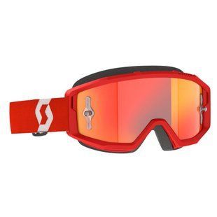 Маска кросова Goggle Primal red white orange chrome works