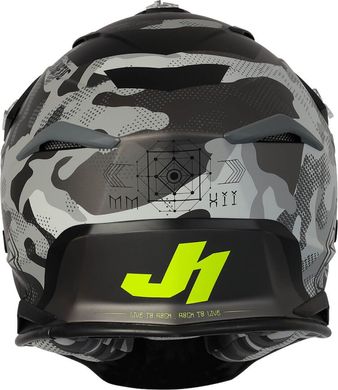 Мотошлем Just1 J39 Kinetic Camo Fluo Yellow Red Black - Matt L